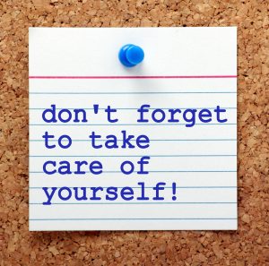 note with positive care message